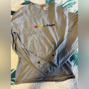 HYPLAND X CHAMPION long sleeve shirt